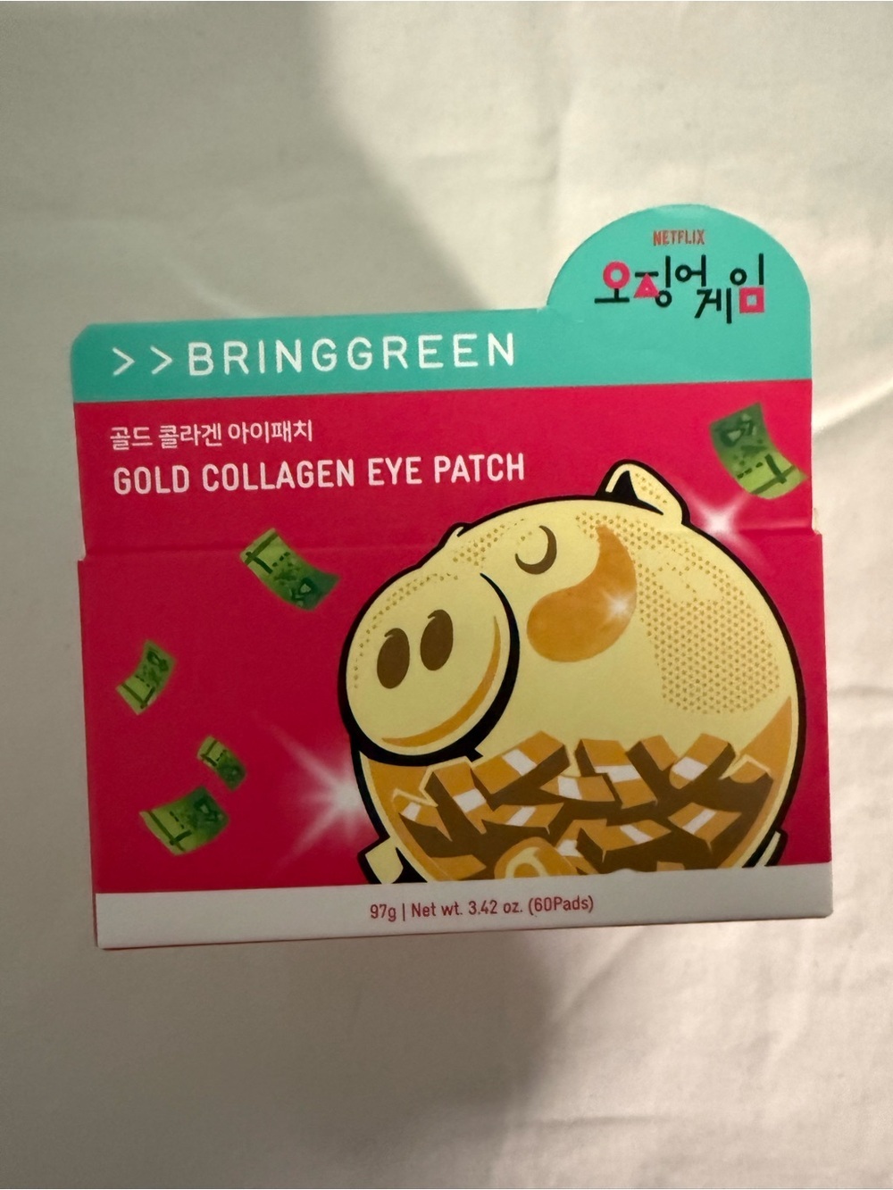BRINGGREEN Gold Collagen Eye Patch pack of 60! NWT